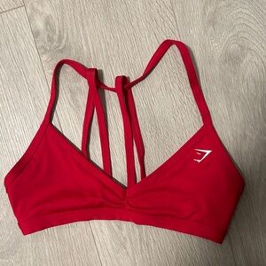 Women's Red Strappy Bralette